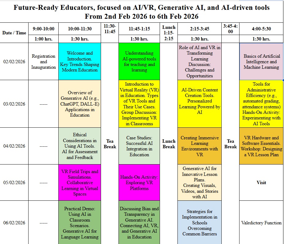 Schedule
